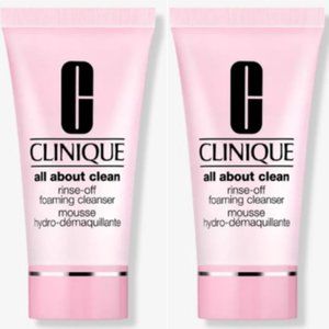 BOGO BUNDLE! Clinique Mini All About Clean Rinse Off Foaming Cleansers